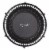 JumpSport 350 Indoor Lightweight 39 Fitness Trampoline, Black w/White Frame Perspective: front