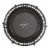 JumpSport 350f Indoor Lightweight 39-Inch Folding Fitness Trampoline, Black Perspective: front