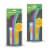 Grand Fusion Reuseable Silicone Drink Straws with Cleaning Brush (2-3ct packs) Perspective: front