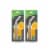 Grand Fusion Stainless Steel Bend Straw & Cleaning Brush - 2-3ct packs Perspective: front