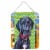 Black Great Dane Puppy St. Patrick's Day Shamrock Wall or Door Hanging Prints Perspective: front