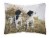 Two Springer Spaniels by Michael Herring Canvas Fabric Decorative Pillow Perspective: front