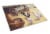 Rooster and Hens Chickens in the Barn Glass Cutting Board Large Perspective: front