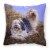 Old English Sheepdogs by Michael Herring Fabric Decorative Pillow Perspective: front