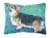 Carolines Treasures  7408PW1216 Corgi Pembroke Canvas Fabric Decorative Pillow Perspective: front