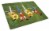 Carolines Treasures  APH5091LCB New Baby Clown Clothesline Glass Cutting Board L Perspective: front