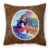 Carolines Treasures  7167PW1414 Lady with her Westie Fabric Decorative Pillow Perspective: front
