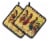 Carolines Treasures 8062PTHD Bird - Rooster Pair of Pot Holders Perspective: front