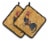 Carolines Treasures  Rooster Pair of Pot Holders Perspective: front