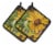 Carolines Treasures JMK1265PTHD Sunflowers Pair of Pot Holders Perspective: front