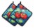 Carolines Treasures MW1148PTHD Vegetables - Tomatoes on the vine Pair of Pot Ho Perspective: front