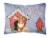 Carolines Treasures  BB2854PW1216 Dog House Collection Corgi Canvas Fabric Decor Perspective: front