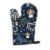 Carolines Treasures BB5090OVMT Blue Flowers Beagle Oven Mitt Perspective: front