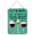 Carolines Treasures  BB5409DS1216 Wine Flue Sign Wall or Door Hanging Prints Perspective: front