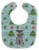Carolines Treasures BB4712BIB Christmas Miniature Schanuzer Black Silver Baby Bib Perspective: front