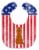 Carolines Treasures BB3059BIB Patriotic USA Irish Setter Baby Bib Perspective: front