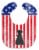 Carolines Treasures BB3061BIB Patriotic USA Giant Schnauzer Baby Bib Perspective: front