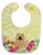 Carolines Treasures BB6144BIB Easter Eggs Chow Chow Cream Baby Bib Perspective: front