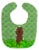 Carolines Treasures BB6204BIB Irish Water Spaniel Shamrocks Baby Bib Perspective: front