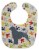 Carolines Treasures BB6373BIB Portuguese Water Dog Pawprints Baby Bib Perspective: front