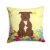 Easter Eggs Staffordshire Bull Terrier Chocolate Fabric Decorative Pillow Perspective: front