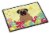 Carolines Treasures BB6005MAT Easter Eggs Pug Brown Doormat 18x27 Perspective: front