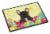 Easter Eggs French Bulldog Brindle Indoor or Outdoor Mat 18x27 Perspective: front