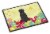 Easter Eggs Black Russian Terrier Indoor or Outdoor Mat 18x27 Perspective: front