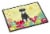 Easter Eggs Standard Schnauzer Salt and Pepper Doormat 18x27 Perspective: front