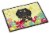 Easter Eggs Wire Haired Dachshund Dapple Indoor or Outdoor Mat 18x27 Perspective: front