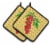 Carolines Treasures BB7194PTHD Cherry Tomato on Basketweave Pair of Pot Holders Perspective: front