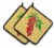 Carolines Treasures BB7194PTHD Cherry Tomato on Basketweave Pair of Pot Holders Perspective: front