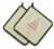Carolines Treasures BB7305PTHD Decorated Cake on Green Pair of Pot Holders Perspective: front