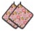 Carolines Treasures  BB7562PTHD Watercolor Sweet Pastries Pair of Pot Holders Perspective: front