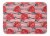 Watercolor Red Roses and Polkadots Machine Washable Memory Foam Mat Perspective: front