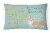Welcome Friends Pembroke Welsh Corgi Red Canvas Fabric Decorative Pillow Perspective: front