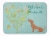 Welcome Friends Red Dachshund Machine Washable Memory Foam Mat Perspective: front