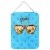 Beach Sunglasses Blue Polkadot Wall or Door Hanging Prints, Blue Perspective: front