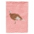 Carolines Treasures  BB7984GF Jersey Buff Turkey Hen Pink Check Flag Garden Size Perspective: front