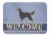Gordon Setter Welcome Machine Washable Memory Foam Mat, Blue Perspective: front