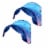 Dreamtents Fun Pop Up Tent Undersea World Twin(W/ Light) 2 Pk Perspective: front