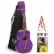 Hola! Music Color Series Soprano Ukulele with Tote Bag, Strap, and Picks, Purple Perspective: front