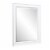 KBC Napa 28  Solid Wood Wall Mirror w/ Beveled Glass in White Perspective: front
