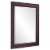 KBC Napa 28  Solid Wood Wall Mirror w/ Beveled Glass in Chocolate Perspective: front