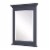 KBC Newport 24 Solid Wood Wall Mirror w/ Beveled Glass in Marine Gray Perspective: front