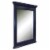 KBC Newport 24  Solid Wood Wall Mirror w/ Beveled Glass in Royal Blue Perspective: front