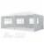 10' x 20' Party Wedding Tent Canopy Outdoor Heavy Duty Pavilion Cater Event White Perspective: front