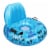 Inflatable Lounger Pool Float with a Rubber Handle Perspective: front
