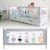 FITNATE Toddler Bed Rails, White Perspective: front