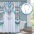 Boho Farmhouse Fabric Shower Curtain 72x72 Inch with Metal Grommet Hooks, white Perspective: front